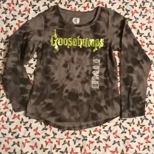 Girls Goosebumps Long Sleeve Tie Dye Shirt Size Medium
